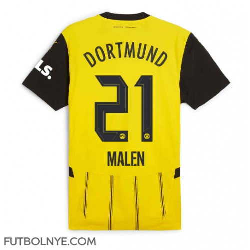 Camiseta Borussia Dortmund Donyell Malen #21 Primera Equipación 2024-25 manga corta